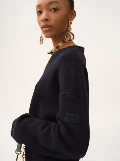 Chloé Logo sweater in a wool & cashmere knit | Thumbnail 6 Chloé Logo sweater in a wool & cashmere knit | Thumbnail 6