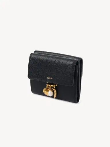 Chloé Small Chloé Charms tri-fold wallet in grained leather | Thumbnail 3 Chloé Small Chloé Charms tri-fold wallet in grained leather | Thumbnail 3