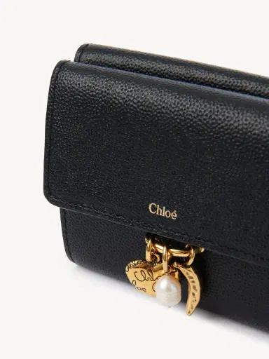 Chloé Small Chloé Charms tri-fold wallet in grained leather | Thumbnail 6 Chloé Small Chloé Charms tri-fold wallet in grained leather | Thumbnail 6
