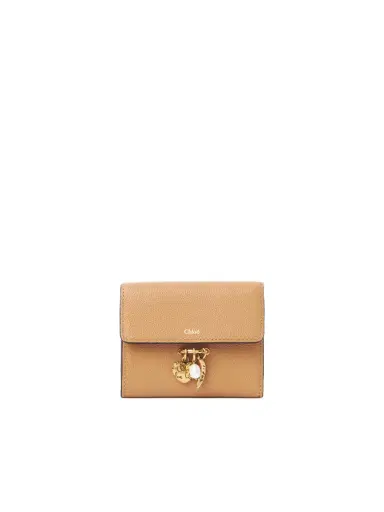 Chloé Small Chloé Charms tri-fold wallet in grained leather | Thumbnail 2 Chloé Small Chloé Charms tri-fold wallet in grained leather | Thumbnail 2