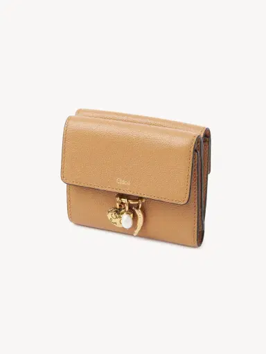 Chloé Small Chloé Charms tri-fold wallet in grained leather | Thumbnail 3 Chloé Small Chloé Charms tri-fold wallet in grained leather | Thumbnail 3