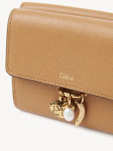 Chloé Small Chloé Charms tri-fold wallet in grained leather | Thumbnail 6 Chloé Small Chloé Charms tri-fold wallet in grained leather | Thumbnail 6