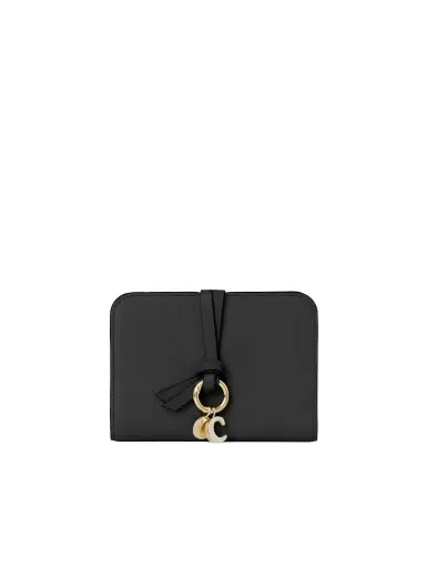 Chloé Alphabet bi-fold wallet in grained leather | Thumbnail 1 Chloé Alphabet bi-fold wallet in grained leather | Thumbnail 1