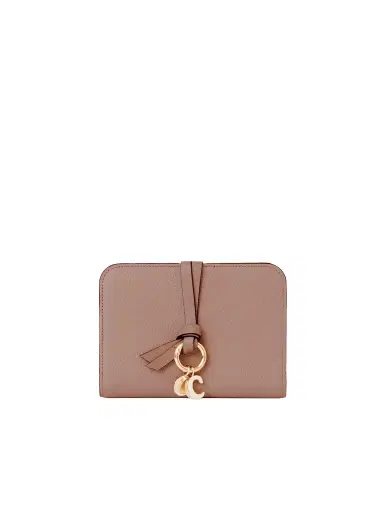 Chloé Alphabet bi-fold wallet in grained leather | Thumbnail 1 Chloé Alphabet bi-fold wallet in grained leather | Thumbnail 1