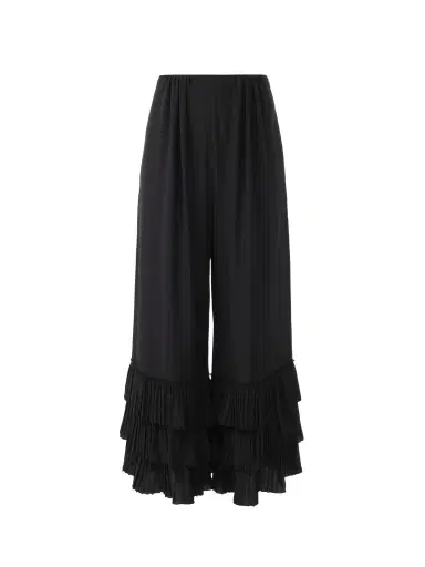 Chloé Fluid wide-leg pants in crêpe de chine | Thumbnail 1 Chloé Fluid wide-leg pants in crêpe de chine | Thumbnail 1