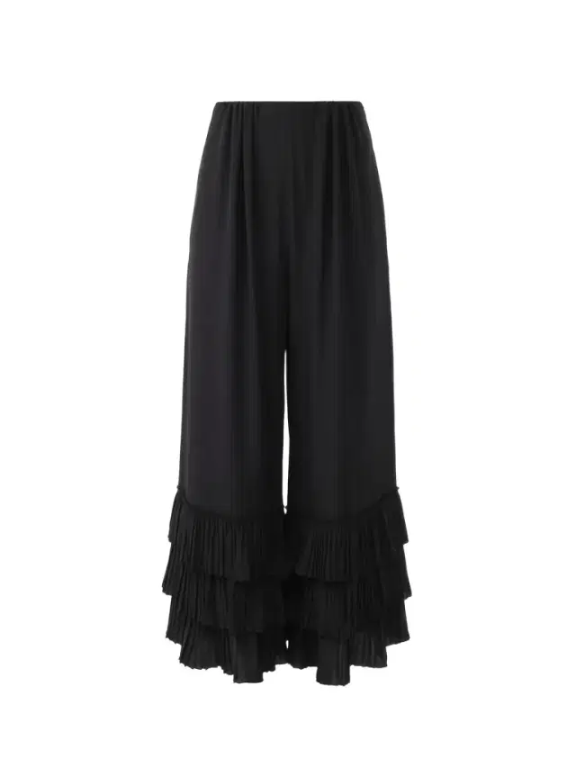 Fluid wide-leg pants in crêpe de chine Fluid wide-leg pants in crêpe de chine