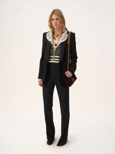 Chloé Boyish tailored pants in wool grain de poudre | Thumbnail 3 Chloé Boyish tailored pants in wool grain de poudre | Thumbnail 3