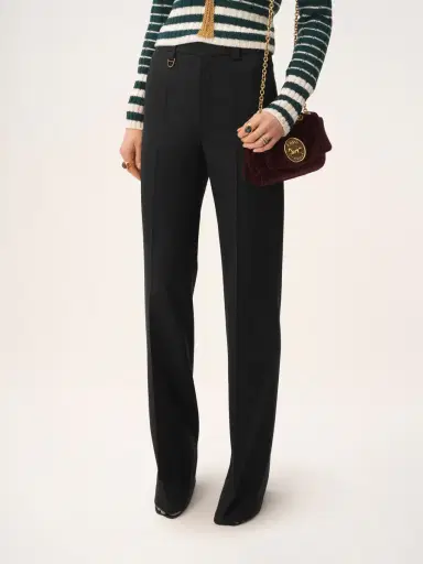 Chloé Boyish tailored pants in wool grain de poudre | Thumbnail 4 Chloé Boyish tailored pants in wool grain de poudre | Thumbnail 4