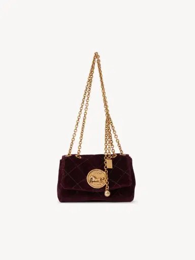 Chloé Small Chloé Heritage shoulder bag in velvet | Thumbnail 2 Chloé Small Chloé Heritage shoulder bag in velvet | Thumbnail 2