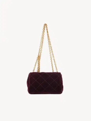 Chloé Small Chloé Heritage shoulder bag in velvet | Thumbnail 5 Chloé Small Chloé Heritage shoulder bag in velvet | Thumbnail 5