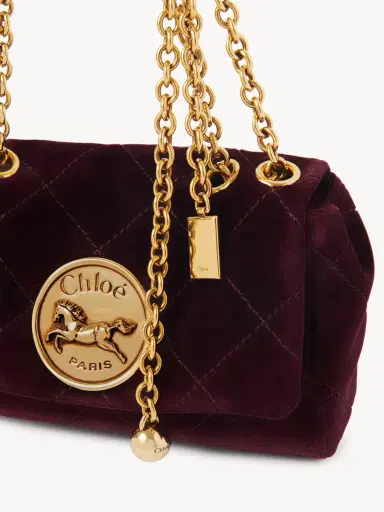 Chloé Small Chloé Heritage shoulder bag in velvet | Thumbnail 7 Chloé Small Chloé Heritage shoulder bag in velvet | Thumbnail 7