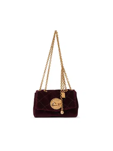 Chloé Small Chloé Heritage shoulder bag in velvet | Thumbnail 1 Chloé Small Chloé Heritage shoulder bag in velvet | Thumbnail 1