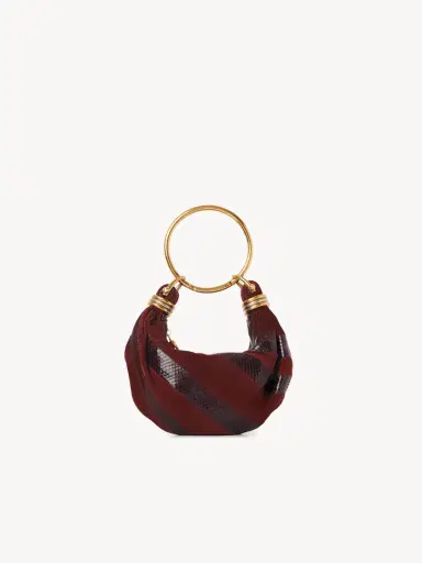 Chloé Mini Bracelet Hobo bag in suede leather & snakeskin | Thumbnail 6 Chloé Mini Bracelet Hobo bag in suede leather & snakeskin | Thumbnail 6