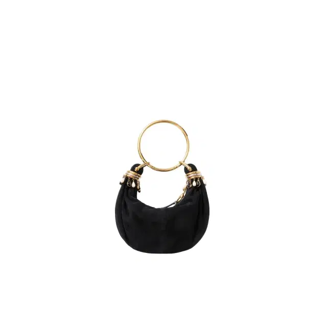 Mini Beaded Bracelet Hobo bag in suede leather Mini Beaded Bracelet Hobo bag in suede leather