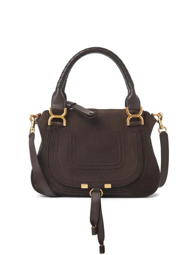 Small Marcie bag in suede leather Small Marcie bag in suede leather