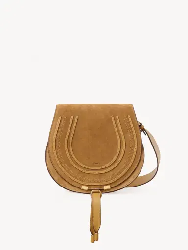 Chloé Marcie saddle bag in suede leather | Thumbnail 2 Chloé Marcie saddle bag in suede leather | Thumbnail 2