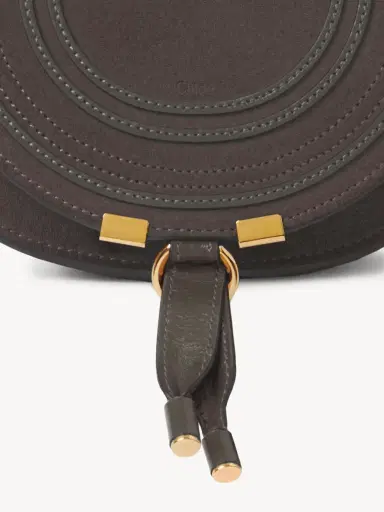 Chloé Small Marcie saddle bag in suede leather | Thumbnail 6 Chloé Small Marcie saddle bag in suede leather | Thumbnail 6