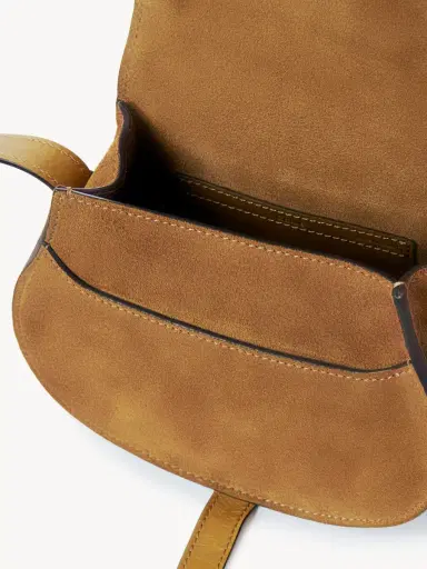 Chloé Small Marcie saddle bag in suede leather | Thumbnail 6 Chloé Small Marcie saddle bag in suede leather | Thumbnail 6