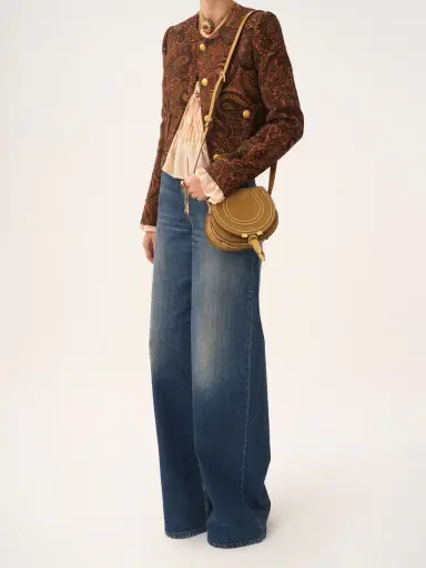 Chloé Small Marcie saddle bag in suede leather | Thumbnail 8 Chloé Small Marcie saddle bag in suede leather | Thumbnail 8