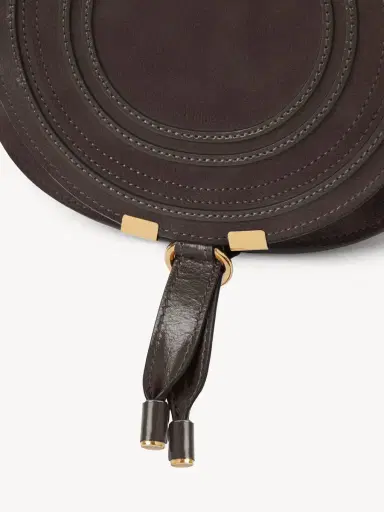 Chloé Small Marcie saddle bag in suede leather | Thumbnail 6 Chloé Small Marcie saddle bag in suede leather | Thumbnail 6
