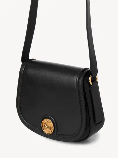 Chloé Horse Medal saddle bag in grained leather | Thumbnail 3 Chloé Horse Medal saddle bag in grained leather | Thumbnail 3