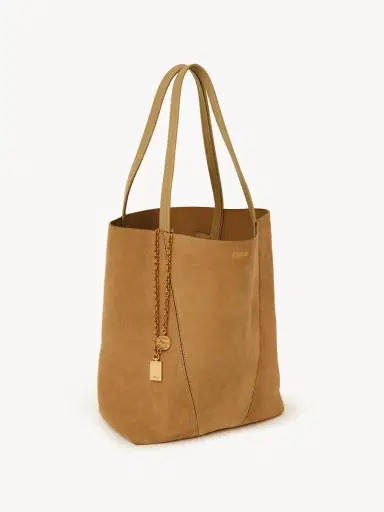 Chloé Chloé Spin tote bag in suede leather | Thumbnail 5 Chloé Chloé Spin tote bag in suede leather | Thumbnail 5