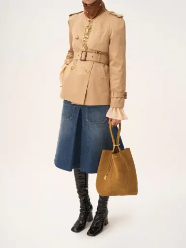 Chloé Chloé Spin tote bag in suede leather | Thumbnail 7 Chloé Chloé Spin tote bag in suede leather | Thumbnail 7
