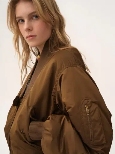 Chloé Bomber jacket in nylon | Thumbnail 6 Chloé Bomber jacket in nylon | Thumbnail 6