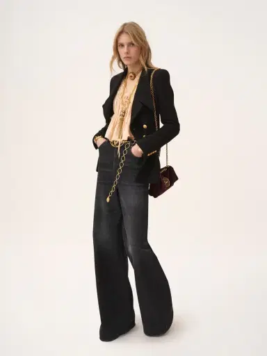 Chloé Double-breasted tailored jacket in wool bouclette | Thumbnail 3 Chloé Double-breasted tailored jacket in wool bouclette | Thumbnail 3