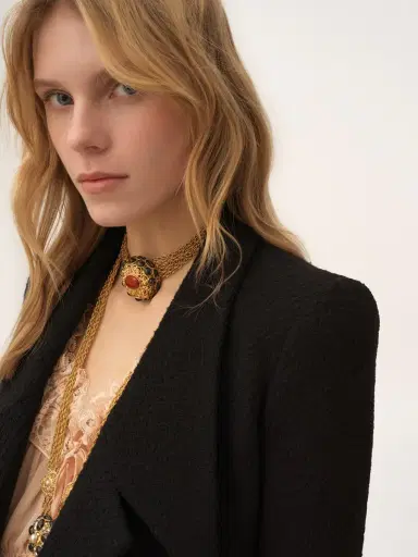 Chloé Double-breasted tailored jacket in wool bouclette | Thumbnail 6 Chloé Double-breasted tailored jacket in wool bouclette | Thumbnail 6