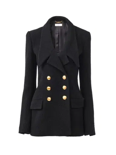 Chloé Double-breasted tailored jacket in wool bouclette | Thumbnail 1 Chloé Double-breasted tailored jacket in wool bouclette | Thumbnail 1