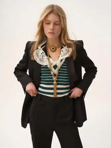 Chloé Tuxedo jacket in wool grain de poudre | Thumbnail 6 Chloé Tuxedo jacket in wool grain de poudre | Thumbnail 6