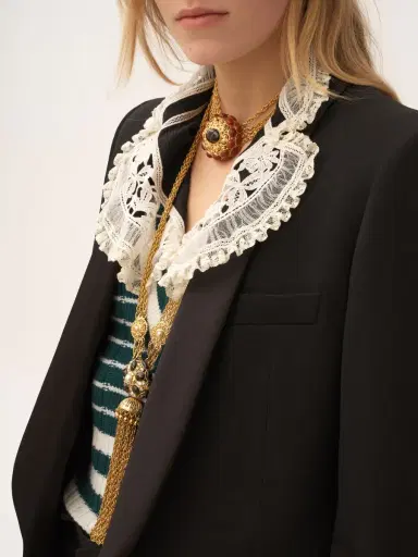 Chloé Tuxedo jacket in wool grain de poudre | Thumbnail 7 Chloé Tuxedo jacket in wool grain de poudre | Thumbnail 7