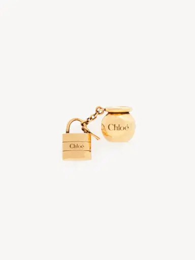 Chloé Sphere Lock Dice charm for Bracelet bag in brass | Thumbnail 2 Chloé Sphere Lock Dice charm for Bracelet bag in brass | Thumbnail 2