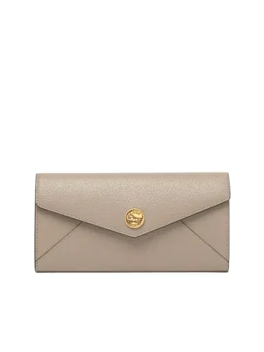 Chloé Envelope long wallet with flap in grained leather | Thumbnail 2 Chloé Envelope long wallet with flap in grained leather | Thumbnail 2