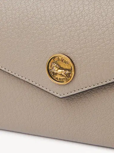 Chloé Envelope long wallet with flap in grained leather | Thumbnail 6 Chloé Envelope long wallet with flap in grained leather | Thumbnail 6