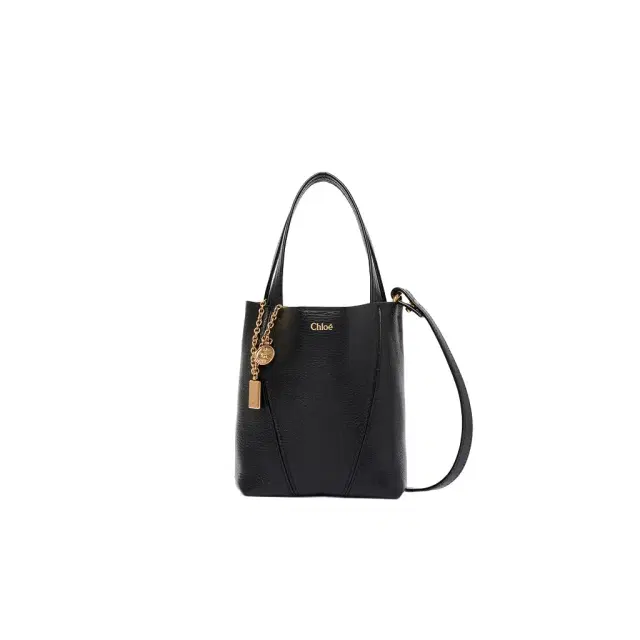 Small Chloé Spin tote bag in grained leather Small Chloé Spin tote bag in grained leather