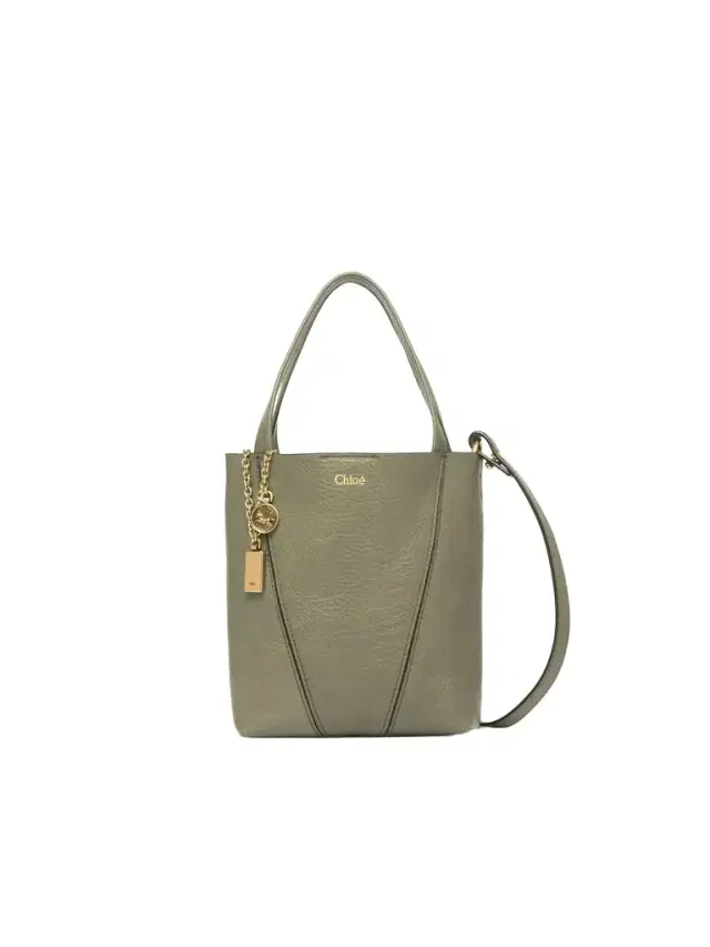 Small Chloé Spin tote bag in grained leather Small Chloé Spin tote bag in grained leather