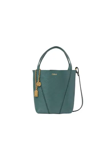 Chloé Small Chloé Spin tote bag in grained leather | Thumbnail 1 Chloé Small Chloé Spin tote bag in grained leather | Thumbnail 1