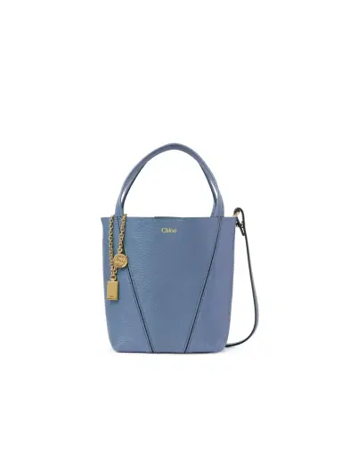 Chloé Small Chloé Spin tote bag in grained leather | Thumbnail 1 Chloé Small Chloé Spin tote bag in grained leather | Thumbnail 1