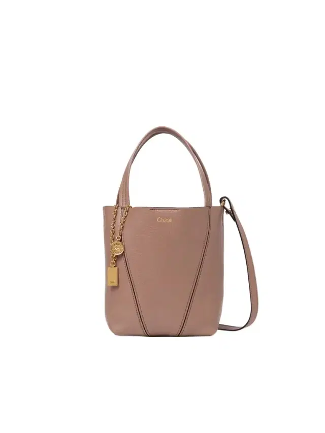Small Chloé Spin tote bag in grained leather Small Chloé Spin tote bag in grained leather