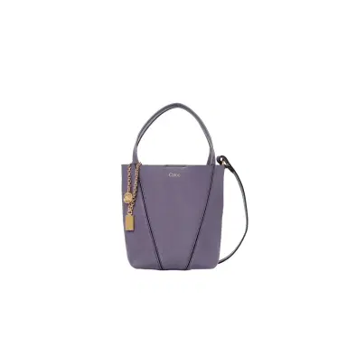 Chloé Small Chloé Spin tote bag in grained leather | Thumbnail 1 Chloé Small Chloé Spin tote bag in grained leather | Thumbnail 1