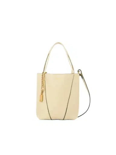 Chloé Small Chloé Spin tote bag in grained leather | Thumbnail 1 Chloé Small Chloé Spin tote bag in grained leather | Thumbnail 1