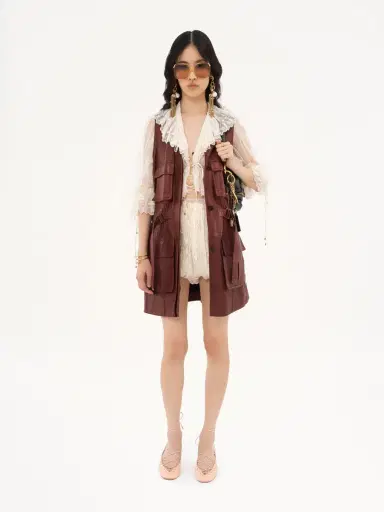 Chloé Utilitarian vest in leather | Thumbnail 3 Chloé Utilitarian vest in leather | Thumbnail 3