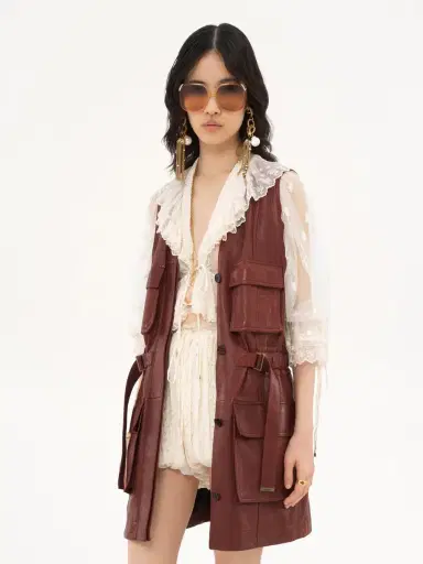 Chloé Utilitarian vest in leather | Thumbnail 4 Chloé Utilitarian vest in leather | Thumbnail 4