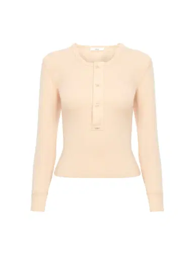 Chloé Henley shirt in cotton jersey | Thumbnail 3 Chloé Henley shirt in cotton jersey | Thumbnail 3
