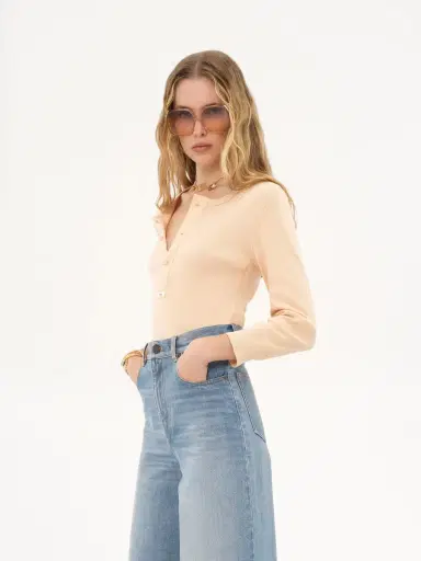 Chloé Henley shirt in cotton jersey | Thumbnail 6 Chloé Henley shirt in cotton jersey | Thumbnail 6