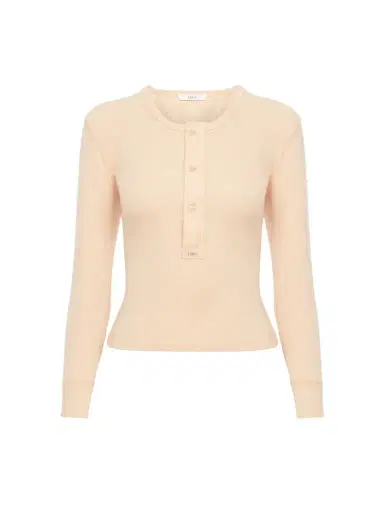 Chloé Henley shirt in cotton jersey | Thumbnail 1 Chloé Henley shirt in cotton jersey | Thumbnail 1