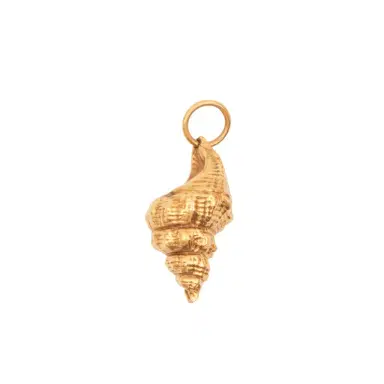 Chloé Alphabet shell charm in brass | Thumbnail 1 Chloé Alphabet shell charm in brass | Thumbnail 1