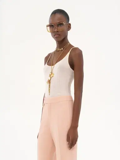 Chloé Thin-strap tank top in superfine wool knit | Thumbnail 4 Chloé Thin-strap tank top in superfine wool knit | Thumbnail 4